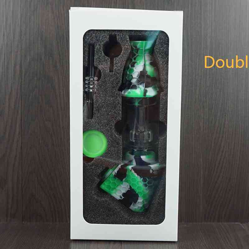 Nector Collector kit Premium Tobacco Set Hookahs Wax Container Silicone bong with Quartz nail Storage Jar Metal Dabber Smoking Pipe dab rig 
Nector Collector kit Premium Tobacco Set Hookahs Wax Container Silicone bong with Quartz nail Storage Jar Metal Dabber Smoking Pipe dab rig