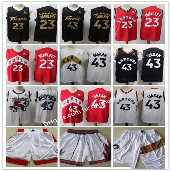 In stock 2021 Mens Toronto Raptors Throwback Jerseys Fred 23 VanVleet Pascal 43 Siakam Basketball Jersey Basketball Shorts Black White, Black;red
In stock 2021 Mens Toronto Raptors Throwback Jerseys Fred 23 VanVleet Pascal 43 Siakam Basketball Jersey Basketball Shorts Black White, Black;red