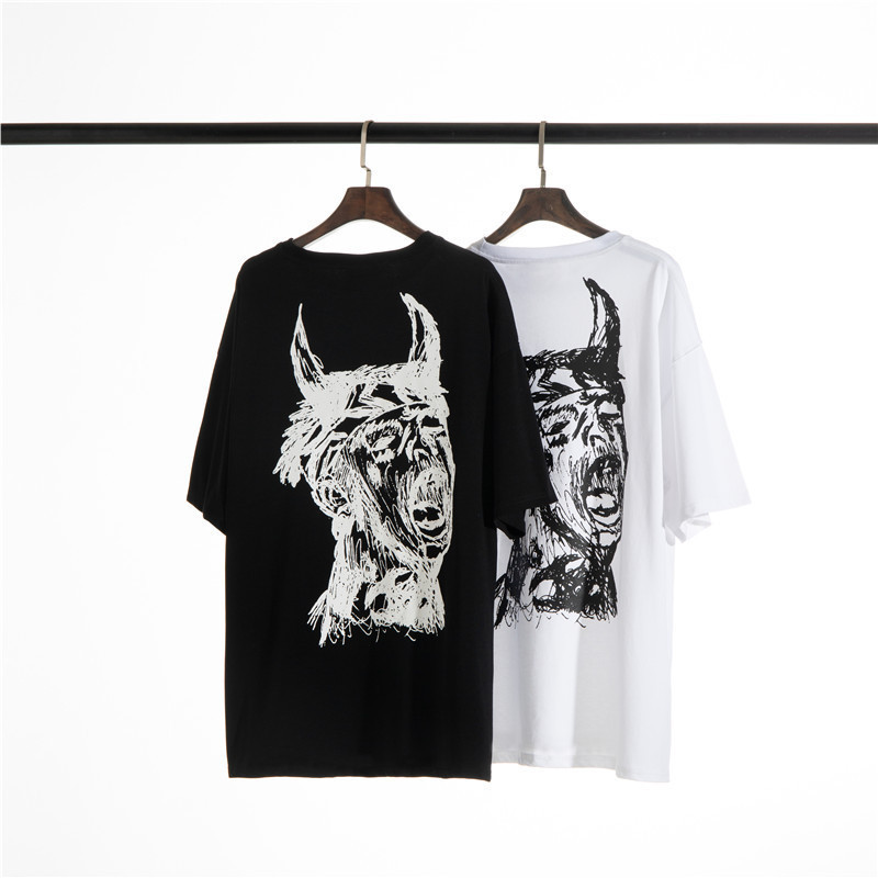Revenge ski mask the slump God horn devil roar sketch men's and women's short sleeve t-shirts, White;black
Revenge ski mask the slump God horn devil roar sketch men's and women's short sleeve t-shirts, White;black