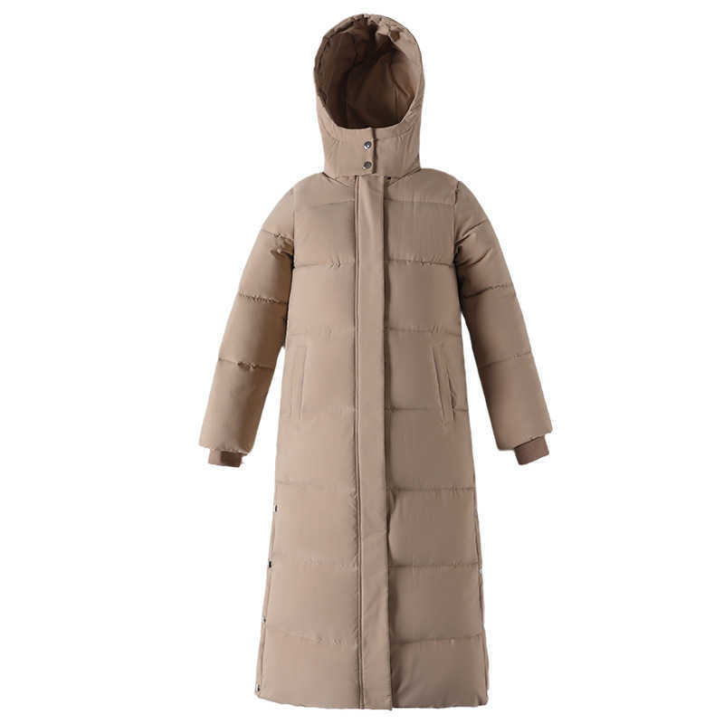 Down Cotton Clothing Women Winter Korean X-Long To Ankle Bf Loose Outwear Parkas Coat 210923