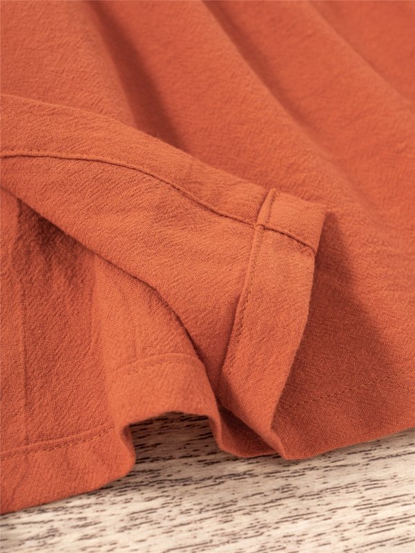 Toddler Girls Shirred Button Front Ruffle Trim Cami Dress SHE