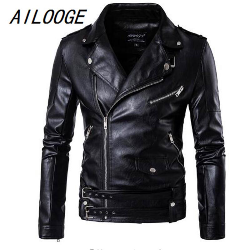 Men's Fur & Faux 2021 Men Top Black Color Casual Leather Clothes Zipper And Belt Decorate Autumn Winter Coat Wristband Jacket
Men's Fur & Faux 2021 Men Top Black Color Casual Leather Clothes Zipper And Belt Decorate Autumn Winter Coat Wristband Jacket