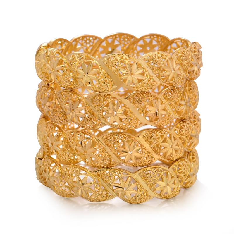 Bangls 4Pcs/lot Ethiopian Africa Gold Color Bangles For Women Flower Bride Bracelet African Wedding Jewelry Middle East Itemss
Bangls 4Pcs/lot Ethiopian Africa Gold Color Bangles For Women Flower Bride Bracelet African Wedding Jewelry Middle East Itemss