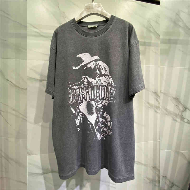 High Street Washed Do Old Vintage Rhude T-shirts Men Women Summer Casual Oversize Cowboy Printed RHUDE T shirt Top Tees C0325, White;black
High Street Washed Do Old Vintage Rhude T-shirts Men Women Summer Casual Oversize Cowboy Printed RHUDE T shirt Top Tees C0325, White;black
