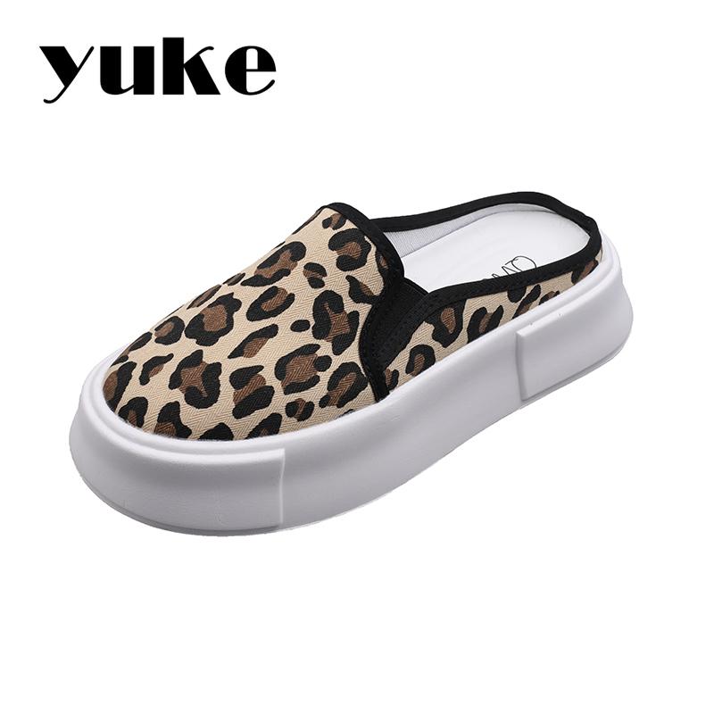 Slippers YUKE Woman Fashon Comfortable Canvas Slip-on Leopard Non-slip Shoes Female Breathable All-match Casual Spring, Black
Slippers YUKE Woman Fashon Comfortable Canvas Slip-on Leopard Non-slip Shoes Female Breathable All-match Casual Spring, Black