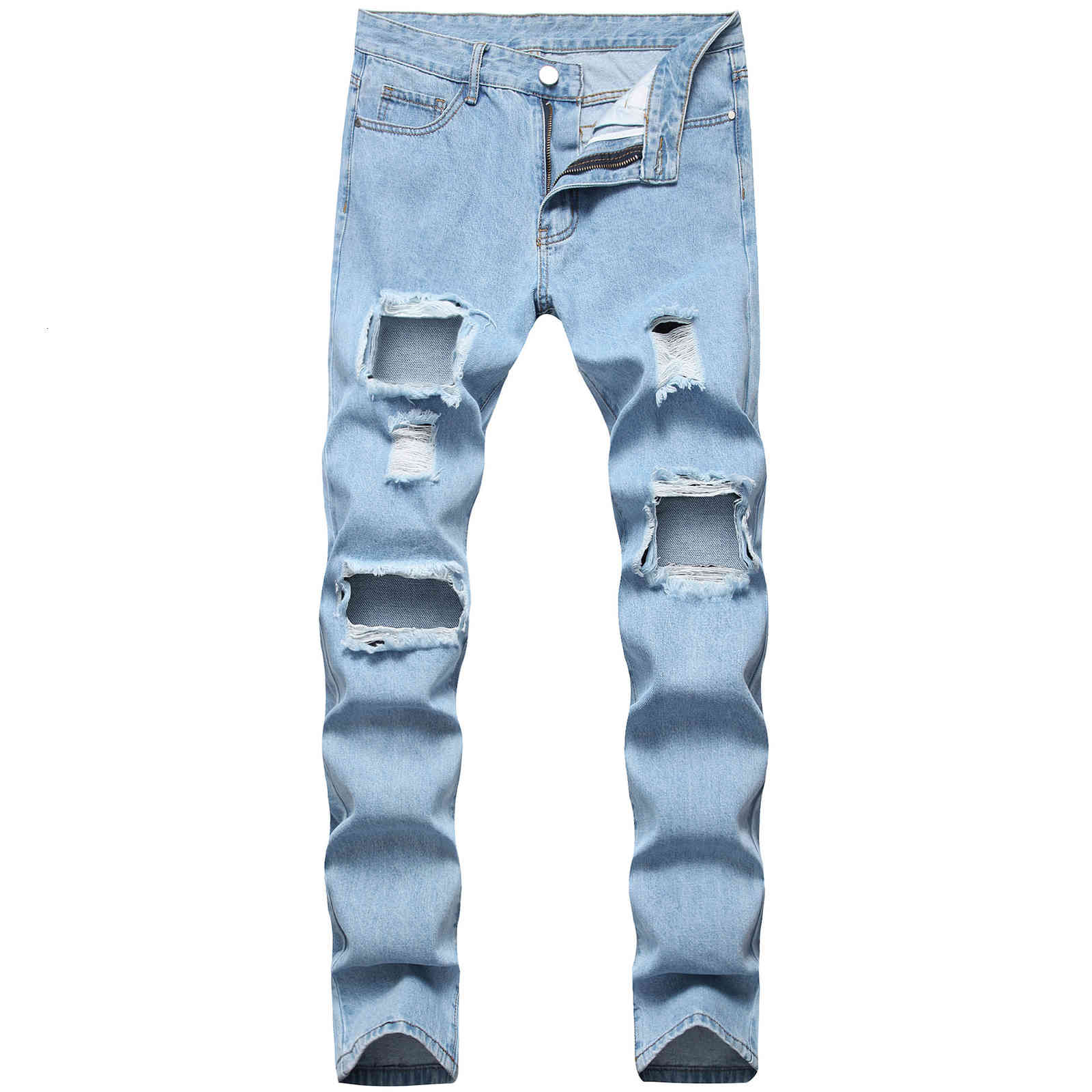 Men's Jeans Causal s Distressed Ripped Slim Fit Straight Denim Washed Destroyed Hole Biker Hip Hop Streetwear 0608# 0UZW, Blue
Men's Jeans Causal s Distressed Ripped Slim Fit Straight Denim Washed Destroyed Hole Biker Hip Hop Streetwear 0608# 0UZW, Blue