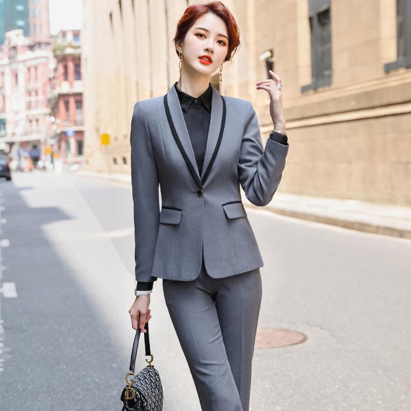 Arrival Women Formal Pant Suit Gray Black Red Solid Long Sleeve One Button Slim 2 Piece Set Blazer And Full Length Women' Suits & Blazers, Red 2 piece set
Arrival Women Formal Pant Suit Gray Black Red Solid Long Sleeve One Button Slim 2 Piece Set Blazer And Full Length Women' Suits & Blazers, Red 2 piece set