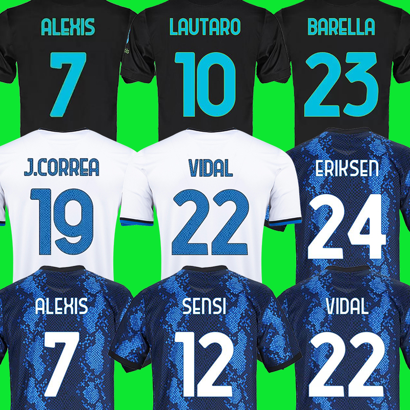 BARELLA Soccer Jersey LAUTARO INTERS ERIKSEN DZEKO CORREA GIROUD IBRAHIMOVIC THEO BRAHIM MILAN 21 22 Football Shirt 2021 2022 uniforms Men + Kids Kit Third Fourth Sets, 21-22 home
BARELLA Soccer Jersey LAUTARO INTERS ERIKSEN DZEKO CORREA GIROUD IBRAHIMOVIC THEO BRAHIM MILAN 21 22 Football Shirt 2021 2022 uniforms Men + Kids Kit Third Fourth Sets, 21-22 home