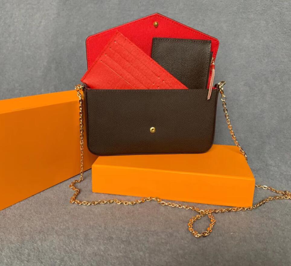3 pcs/set favorite multi pochette accessories women Crossbody Purse Messenger bags Handbags Flowers shoulder lady Leather with box, Black
3 pcs/set favorite multi pochette accessories women Crossbody Purse Messenger bags Handbags Flowers shoulder lady Leather with box, Black