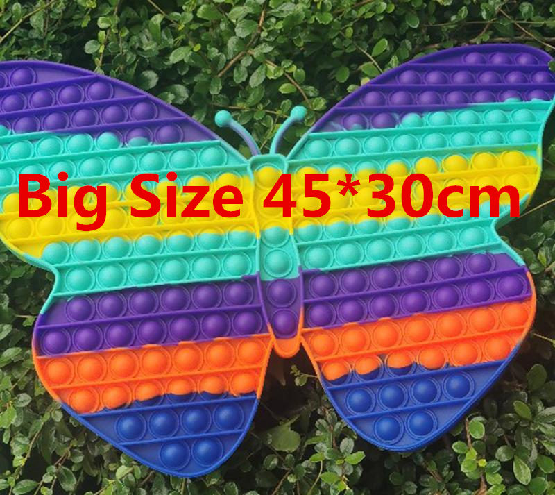 US STOCK Super Big!! Size 45cmx30cm Toy Rainbow Butterfly Push Bubble Fidget Toys Stress Relief Autism Needs Kids Gifts
US STOCK Super Big!! Size 45cmx30cm Toy Rainbow Butterfly Push Bubble Fidget Toys Stress Relief Autism Needs Kids Gifts