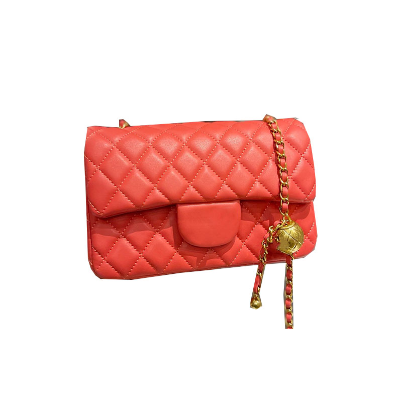 Classic Mini Flap Square Bags France Womens Designer Luxury Lambskin Genuine Leather Gold Ball Adjustable Shoulder Strap Quilted Crossbody Handba
