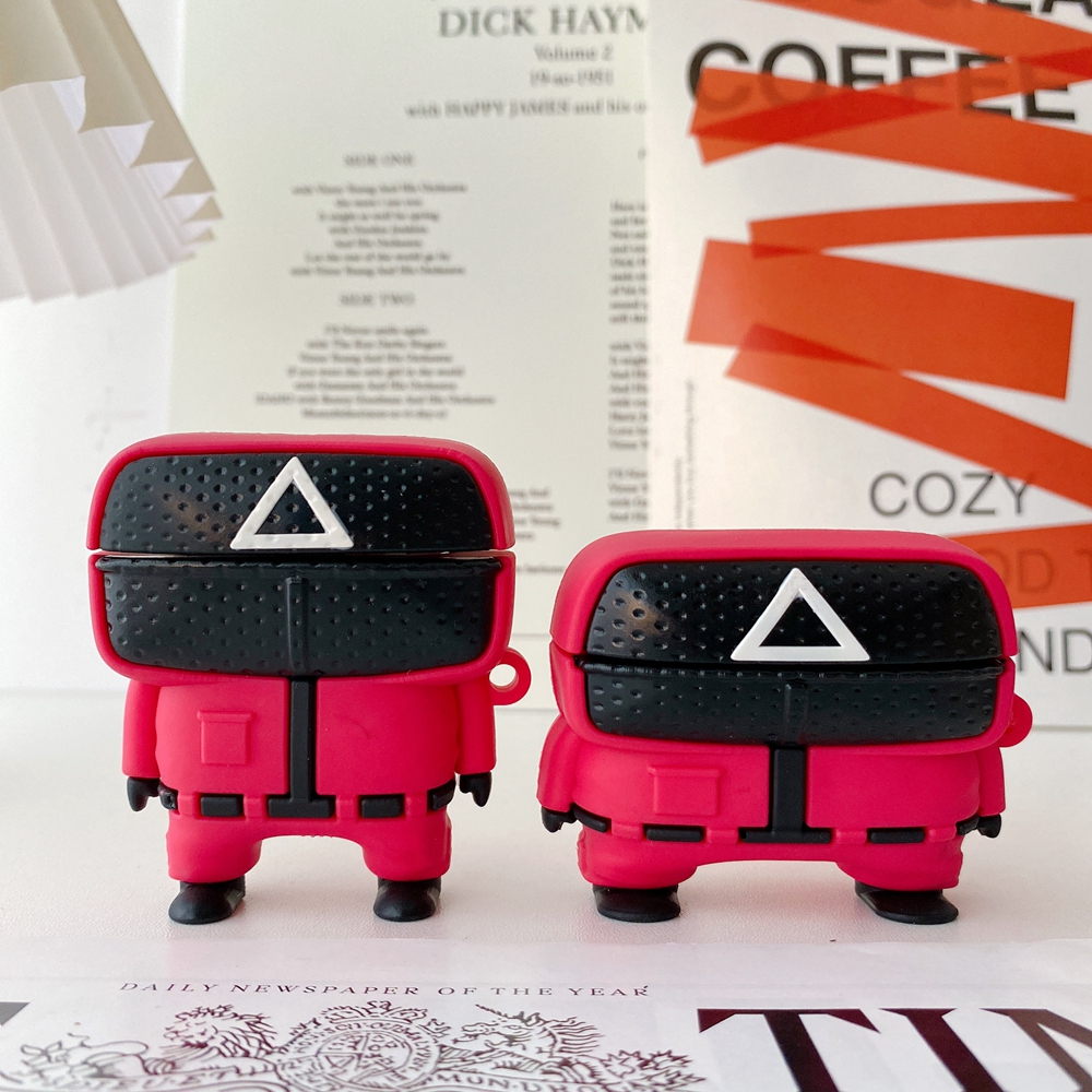 Korea TV Fashion Squid Game 3D Silicone Soldier Triangle Series Protection Cover Shell Earphone protector For AirPods Pro Cases 1/2/3
Korea TV Fashion Squid Game 3D Silicone Soldier Triangle Series Protection Cover Shell Earphone protector For AirPods Pro Cases 1/2/3