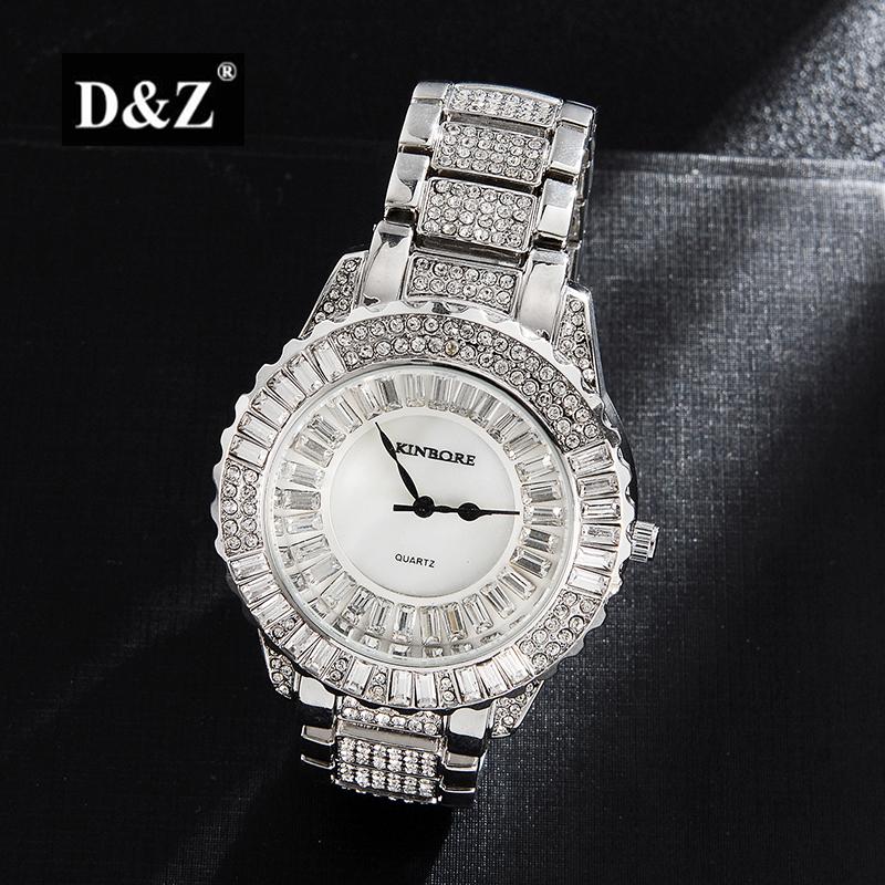 Wristwatches D&Z Iced Out Bling Diamond Watch Quartz Fashion Square Couple Wrist Jewelry For Stainless Steel Band Business Wris, Slivery;brown
Wristwatches D&Z Iced Out Bling Diamond Watch Quartz Fashion Square Couple Wrist Jewelry For Stainless Steel Band Business Wris, Slivery;brown