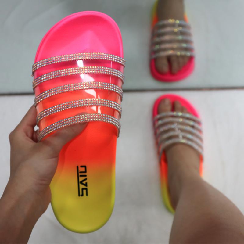 Summer Beach Bling Rhinestone Flat Sandals Casual Open Toe Footwear Shoes Ladies Sandalias Mujer 2021 Fashion, Pink
Summer Beach Bling Rhinestone Flat Sandals Casual Open Toe Footwear Shoes Ladies Sandalias Mujer 2021 Fashion, Pink