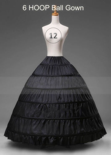 Black Bridal Petticoat Crinoline Underskirt Hoop Hoopless Mermaid Fishtail Petticoats