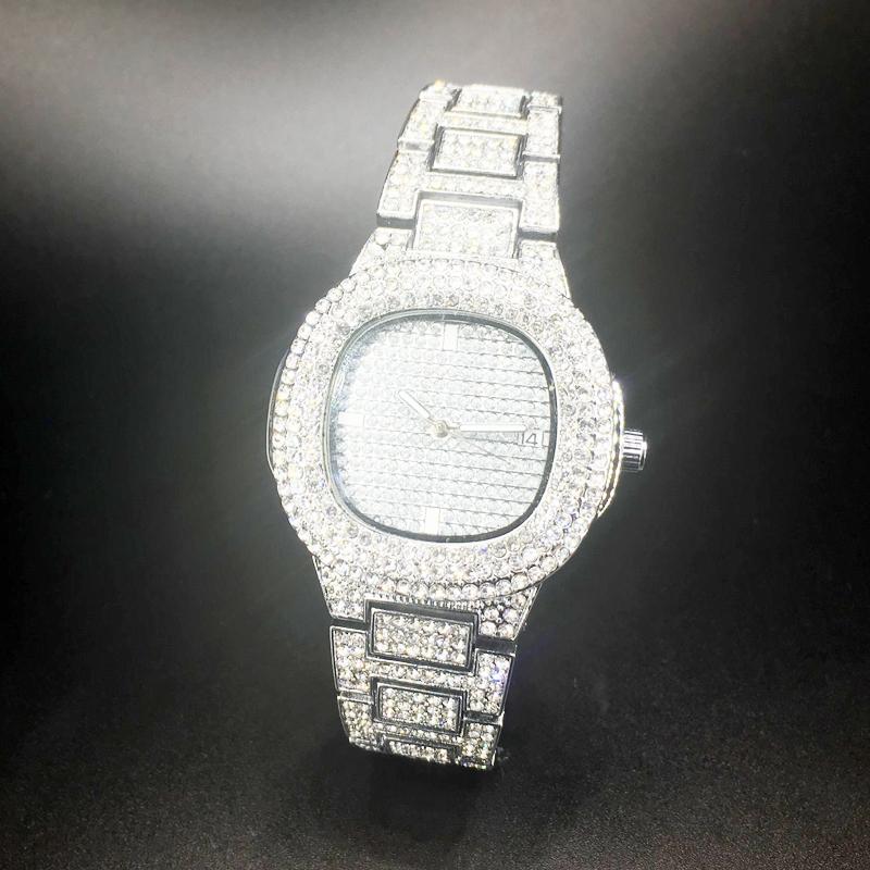 Wristwatches Iced Out Watch Women Full Diamond Jewelry Luxury Ladies Watches Fashion Quartz Female Clock Hip Hop Women's Montre Femme, Gold
Wristwatches Iced Out Watch Women Full Diamond Jewelry Luxury Ladies Watches Fashion Quartz Female Clock Hip Hop Women's Montre Femme, Gold