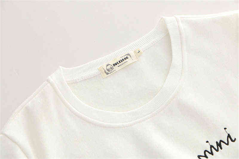 Yolanda Paz Autumn Winter Japanese Sweet Style Women hoodies sweatshirt fashion casual o-neck long sleeve white gray pullover 211109