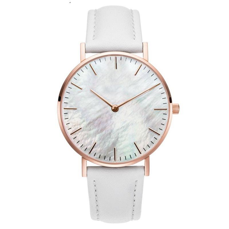 Wristwatches 2021 Montre Femme Luxury Simple Watch White Shell Dial Quartz Fashion Ladies Wrist Watches Drop Clock
Wristwatches 2021 Montre Femme Luxury Simple Watch White Shell Dial Quartz Fashion Ladies Wrist Watches Drop Clock