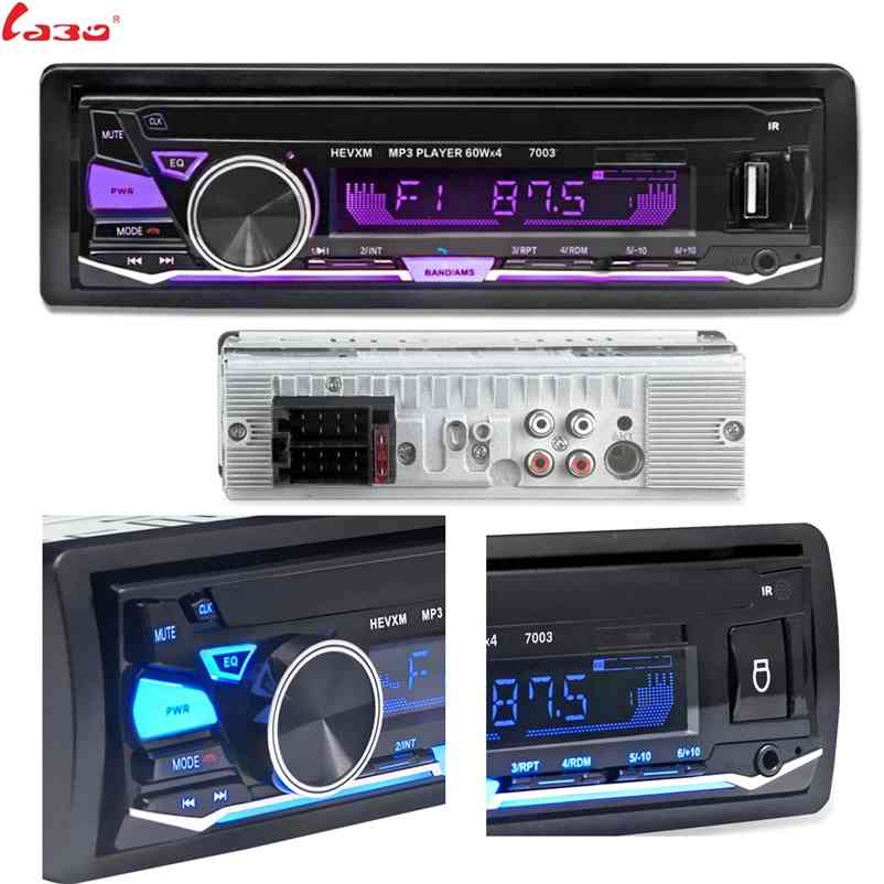 LaBo 12V Bluetooth Car Radio Player Stereo FM MP3 Audio 5V-Charger USB SD AUX Auto Electronics In-Dash Autoradio 1 DIN NO CD 210625
LaBo 12V Bluetooth Car Radio Player Stereo FM MP3 Audio 5V-Charger USB SD AUX Auto Electronics In-Dash Autoradio 1 DIN NO CD 210625