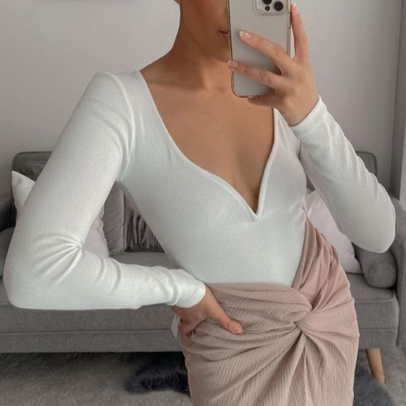 Sexy Women Slim Bodysuits Summer Fashion Ladies Elegant Knitted Bodysuit Female Chic Rompers Girls 210430
