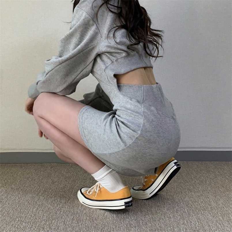 fashion Women Solid Grey Sexy Blackless Dresses Elegant Female Long Sleeves causal Party Club Dresses Female Vestidos 211108, Gray 
fashion Women Solid Grey Sexy Blackless Dresses Elegant Female Long Sleeves causal Party Club Dresses Female Vestidos 211108, Gray