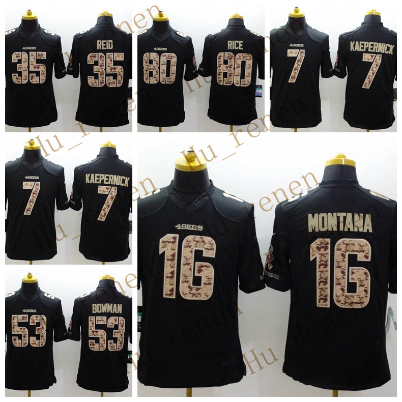 San''Francisco''49ers''Men Reid Colin Kaepernick Joe Montana Rice Bowman Custom football Jersey, Black;red
San''Francisco''49ers''Men Reid Colin Kaepernick Joe Montana Rice Bowman Custom football Jersey, Black;red