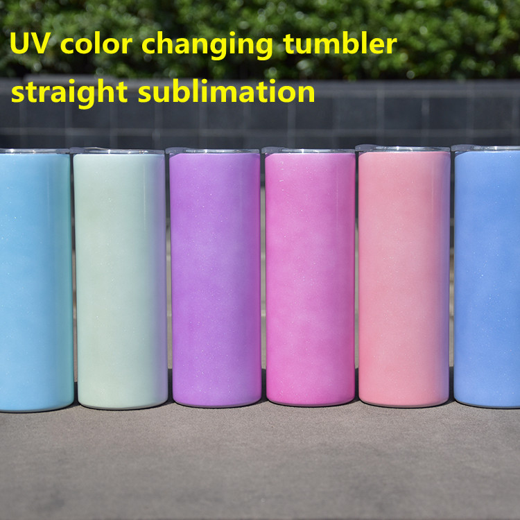 sublimation UV color changing tumbler 20oz straight tumblers glow in the sun cup Stainless Steel double wall magic mugs
sublimation UV color changing tumbler 20oz straight tumblers glow in the sun cup Stainless Steel double wall magic mugs