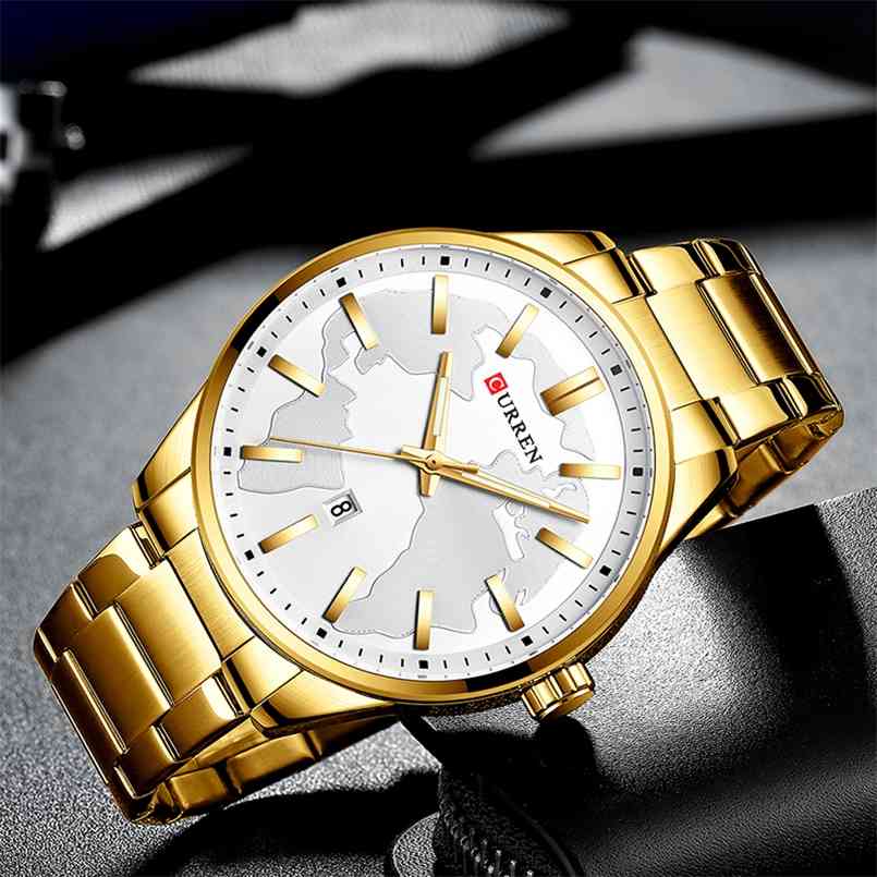 CURREN Fashion Mens Watches with Stainless Steel Top Brand Luxury Sports Quartz Watch Men Relogio Masculino 210707, Sivler-black
CURREN Fashion Mens Watches with Stainless Steel Top Brand Luxury Sports Quartz Watch Men Relogio Masculino 210707, Sivler-black