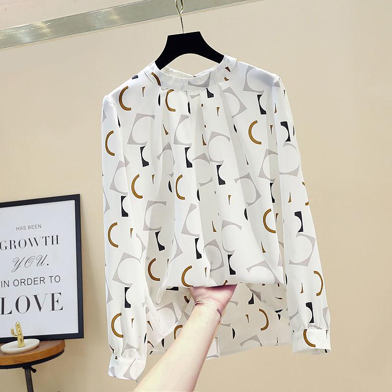 Women' Blouses & Shirts 2021 Spring Autumn Women Printed Stand Blouse Tops Elegant Korean Loose Fashion Long Sleeves Shirt Ladies Female Bl, White
Women' Blouses & Shirts 2021 Spring Autumn Women Printed Stand Blouse Tops Elegant Korean Loose Fashion Long Sleeves Shirt Ladies Female Bl, White