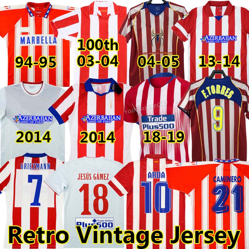 Retro 2004 2005 Atletico Madrid soccer jerseys #9 F.TORRES 1994 95 2013 14 15 CAMINERO GRIEZMANN Gabi HOME vintage classic football shirt, Home women
Retro 2004 2005 Atletico Madrid soccer jerseys #9 F.TORRES 1994 95 2013 14 15 CAMINERO GRIEZMANN Gabi HOME vintage classic football shirt, Home women