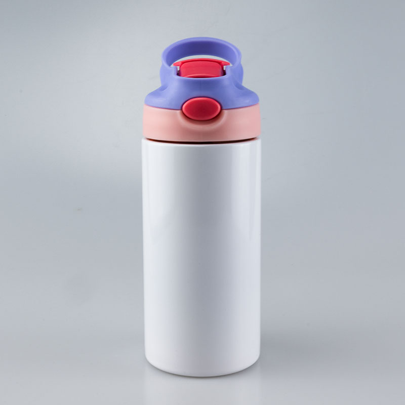 12oz Sublimation Straight Kids Tumbler Sippy cup Children Water Bottle Blank white Stainless Steel insulated student drinking cup 6 colors - view 8