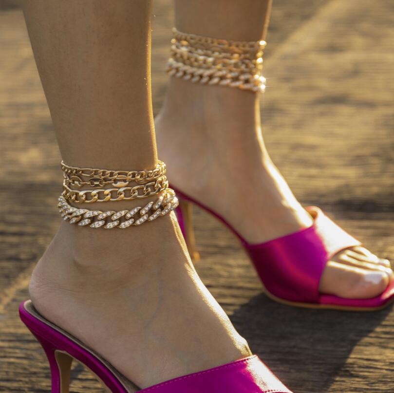 Hip Hop Anklet for Women Gold Silver Color Cuban Chain Boho Ankle Bracelet on Leg Foot Bracelets Bohemian Jewelry
Hip Hop Anklet for Women Gold Silver Color Cuban Chain Boho Ankle Bracelet on Leg Foot Bracelets Bohemian Jewelry