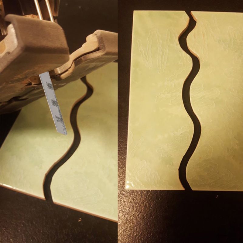 101 mm Diamond Jig Saw blades T-shaft Jigsaw Blade Grid 40 For granite Tegel Ceram