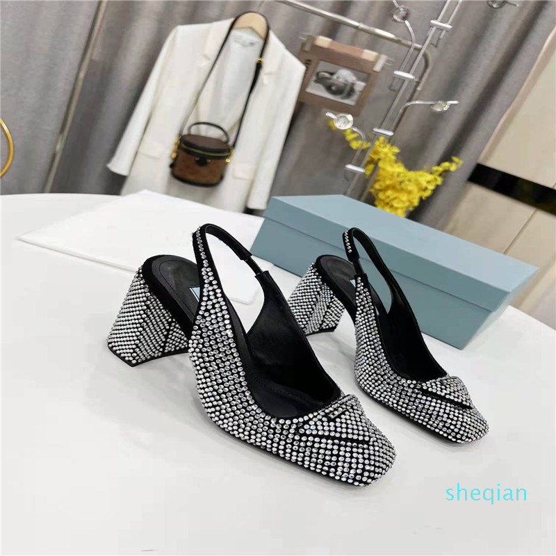 designer sling-back pumps sandals with crystals Satin crystals series Slippers Sandals Loafers Muller shoes Upper, Low heel sandals
designer sling-back pumps sandals with crystals Satin crystals series Slippers Sandals Loafers Muller shoes Upper, Low heel sandals