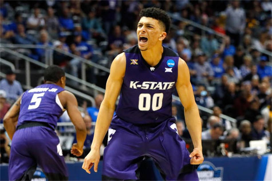 Custom Kansas State Wildcats Basketball Jersey 25 Ismael Massoud 33 Logan Landers 0 Mike McGuirl 20 Kaosi Ezeagu 14 Drew Honas 3 DaJuan Gordon 5 Rudi 