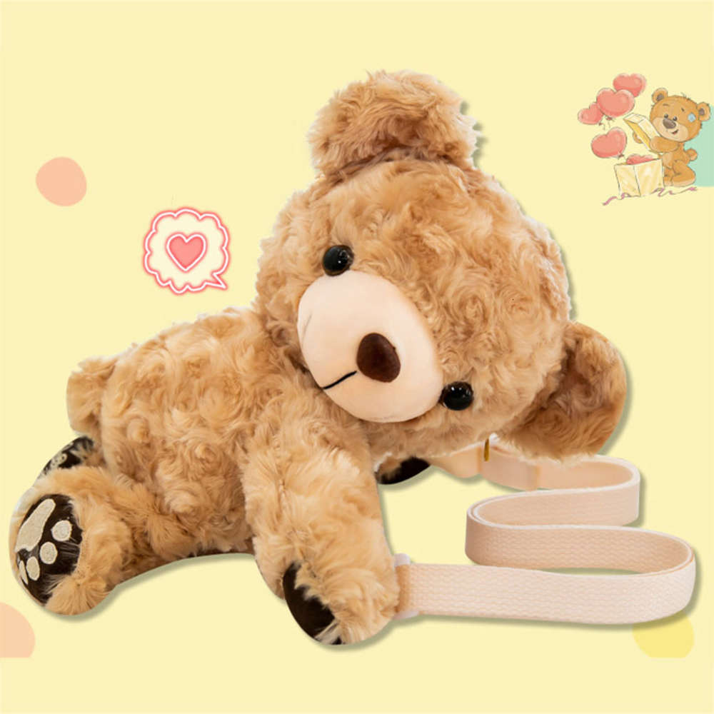 soft cute brown bear children's Plush Doll girlfriend one shoulder Bear Backpack, Blue
soft cute brown bear children's Plush Doll girlfriend one shoulder Bear Backpack, Blue