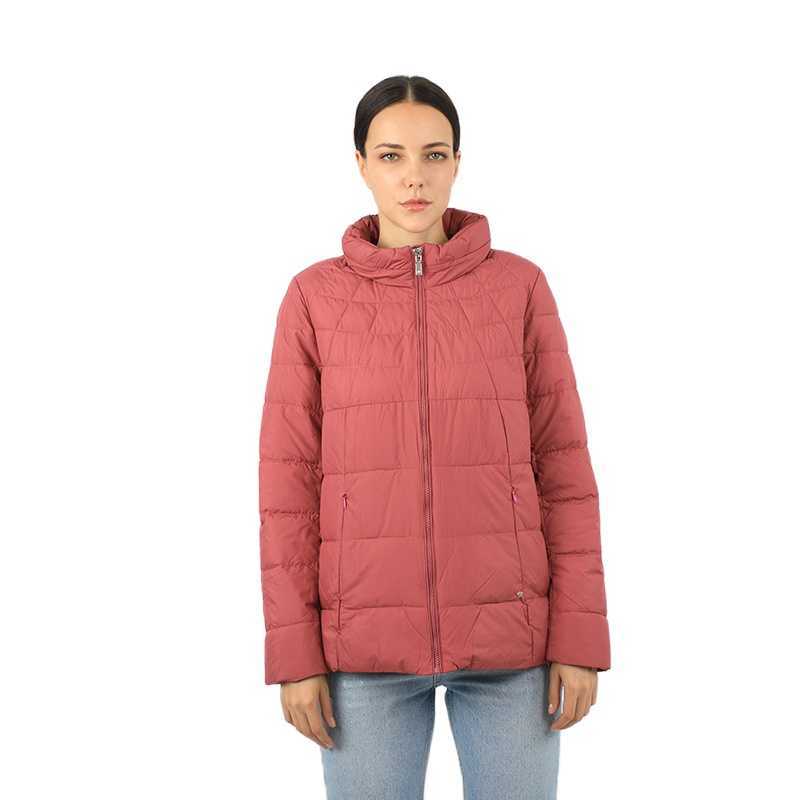Short Women Down Jacket Office Lady Quilted Coat Cotton Parka Fluff Clothes Lightweight Office Ladies Vest Quilted Clothes 18-03 210901