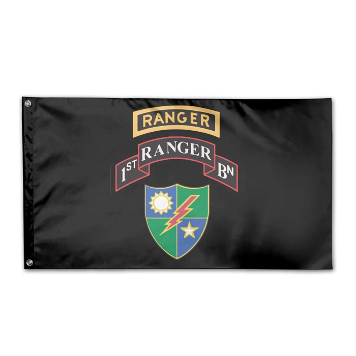 1st Battalion 75th Ranger Regiment Flags Banners 3' x 5'ft 100D Polyester Fast Production Vivid Color With Two Brass Grommets
1st Battalion 75th Ranger Regiment Flags Banners 3' x 5'ft 100D Polyester Fast Production Vivid Color With Two Brass Grommets
