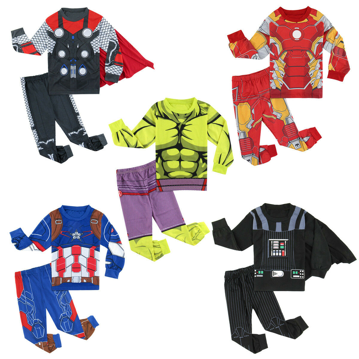 2 PCS Boys Pajamas Sets Kids Pirate Sleepwear Child erhero Cosplay Pyjamas Spring Winter Clothes 3-8Y, Black
2 PCS Boys Pajamas Sets Kids Pirate Sleepwear Child erhero Cosplay Pyjamas Spring Winter Clothes 3-8Y, Black