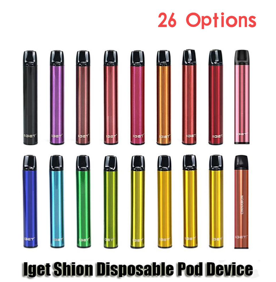 Original IGET Shion 600 Puffs Disposable Electronic Cigarettes Pod Device Kit 400mAh Battery 2.4ml Prefilled Cartridge Vape Pen Plus XXL Max 3pcs/Pack 100% Authentic
Original IGET Shion 600 Puffs Disposable Electronic Cigarettes Pod Device Kit 400mAh Battery 2.4ml Prefilled Cartridge Vape Pen Plus XXL Max 3pcs/Pack 100% Authentic