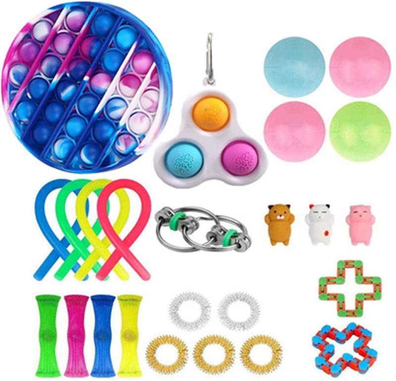 DHL Fidget Toys Anti Stress Set Stretchy Strings Pop It Popit Gift Pack Adults Children Squishy Sensory Antistress Relief Figet Toys POP
DHL Fidget Toys Anti Stress Set Stretchy Strings Pop It Popit Gift Pack Adults Children Squishy Sensory Antistress Relief Figet Toys POP