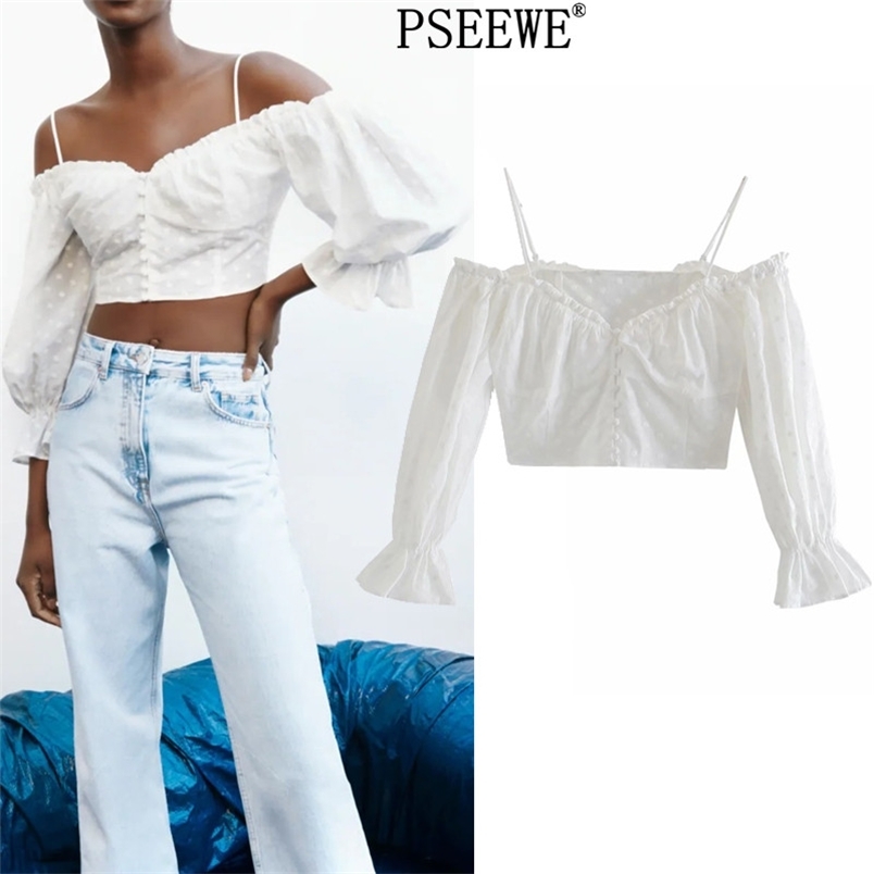 Summer Floral Embroidery White Woman Blouse V Neck Off Shoulder Crop Top Women Button Up Long Puff Sleeve 210519
Summer Floral Embroidery White Woman Blouse V Neck Off Shoulder Crop Top Women Button Up Long Puff Sleeve 210519