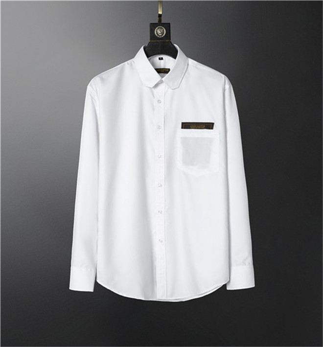 2021 summer Luxury Designer Men's Business Casual Shirt Long sleeve Stripe lapel shirts masculine social fashion plaid -3XL#AP401, White;black
2021 summer Luxury Designer Men's Business Casual Shirt Long sleeve Stripe lapel shirts masculine social fashion plaid -3XL#AP401, White;black