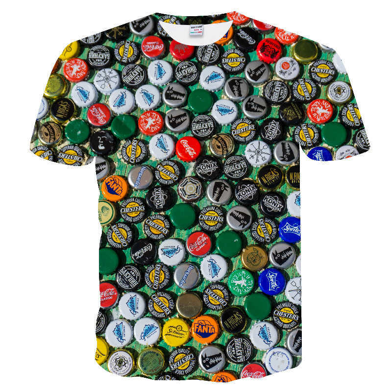 3D T shirt Men's Casual Tee s Funny Beer Print T- Men Summer style Party tops Couple Elasticity t Street Wear 210629