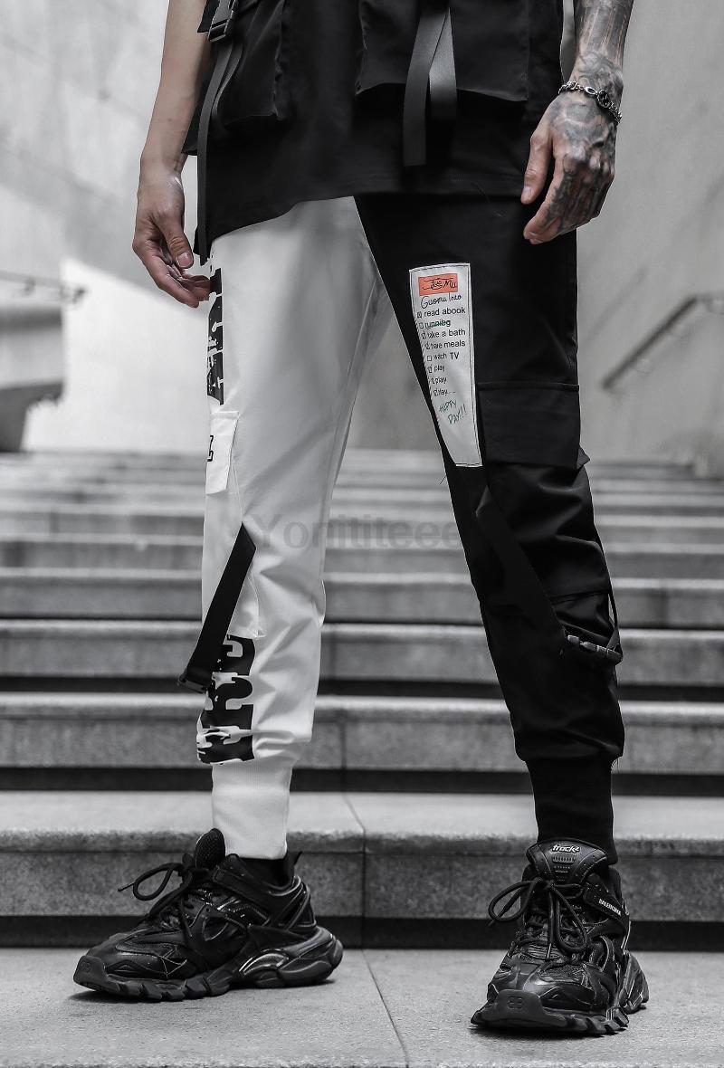 Men's Pants Soft Techwear Ankle Band Casual Cargo With Multi Pockets Contrast Color, Black
Men's Pants Soft Techwear Ankle Band Casual Cargo With Multi Pockets Contrast Color, Black