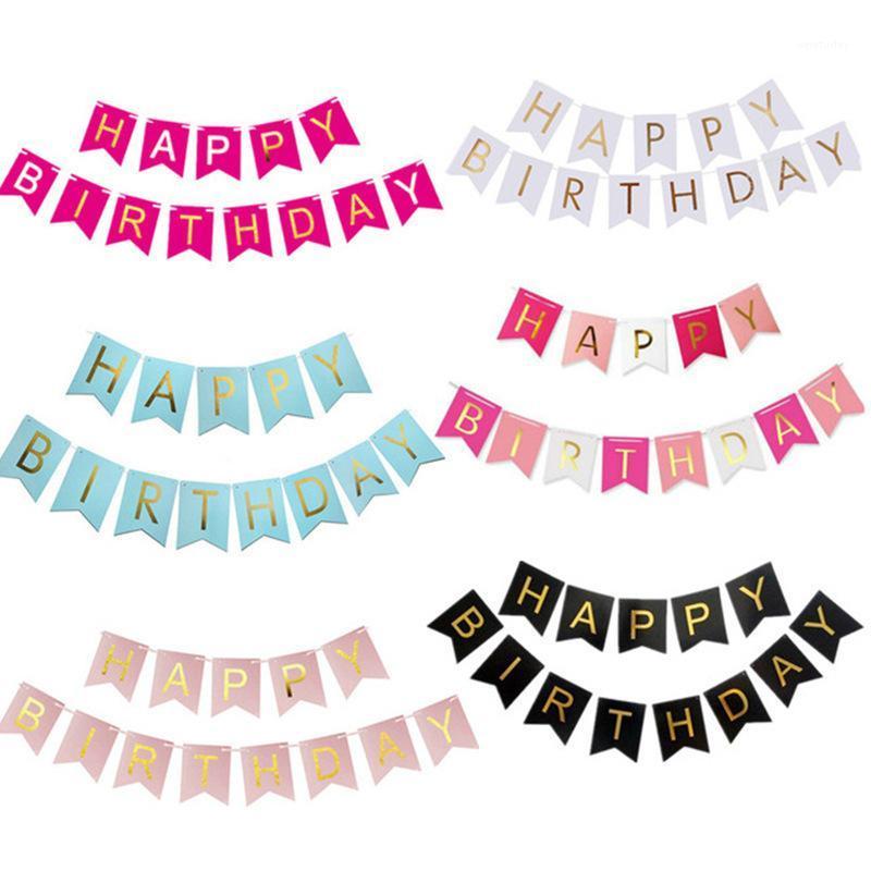 Party Decoration Happy Birthday Decorative Banner Strung Flags Decorate Banners Pull 
Party Decoration Happy Birthday Decorative Banner Strung Flags Decorate Banners Pull