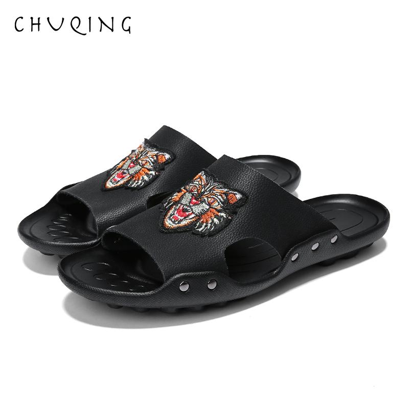 Slippers CHUQING Brand 2021 Summer Men Genuine Leather Shoes Outdoor Beach Big Size 38-47, Black
Slippers CHUQING Brand 2021 Summer Men Genuine Leather Shoes Outdoor Beach Big Size 38-47, Black