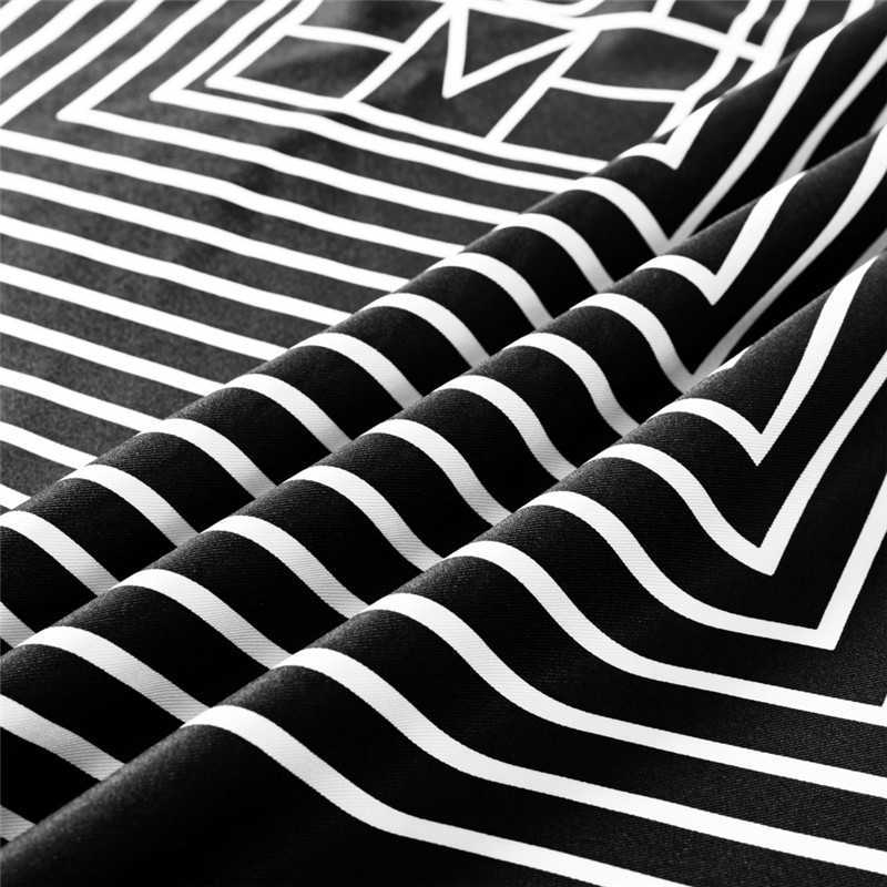 POBING Manual Hand Rolled Twill Silk Scarf Women Geometric Print Square Scarves Echarpes Foulards Femme Wrap Bandana Hijab 90CM 210819