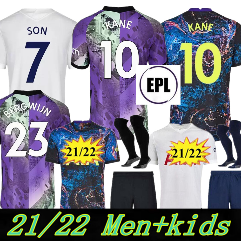 21 22 KANE SON BERGWIJN Soccer Jerseys HOJBJERG colorful Away 2021 2022 LUCAS DELE Third TOTTENHAM 3rd Football kit shirt BRYAN purple tops Men kids, Black;yellow
21 22 KANE SON BERGWIJN Soccer Jerseys HOJBJERG colorful Away 2021 2022 LUCAS DELE Third TOTTENHAM 3rd Football kit shirt BRYAN purple tops Men kids, Black;yellow