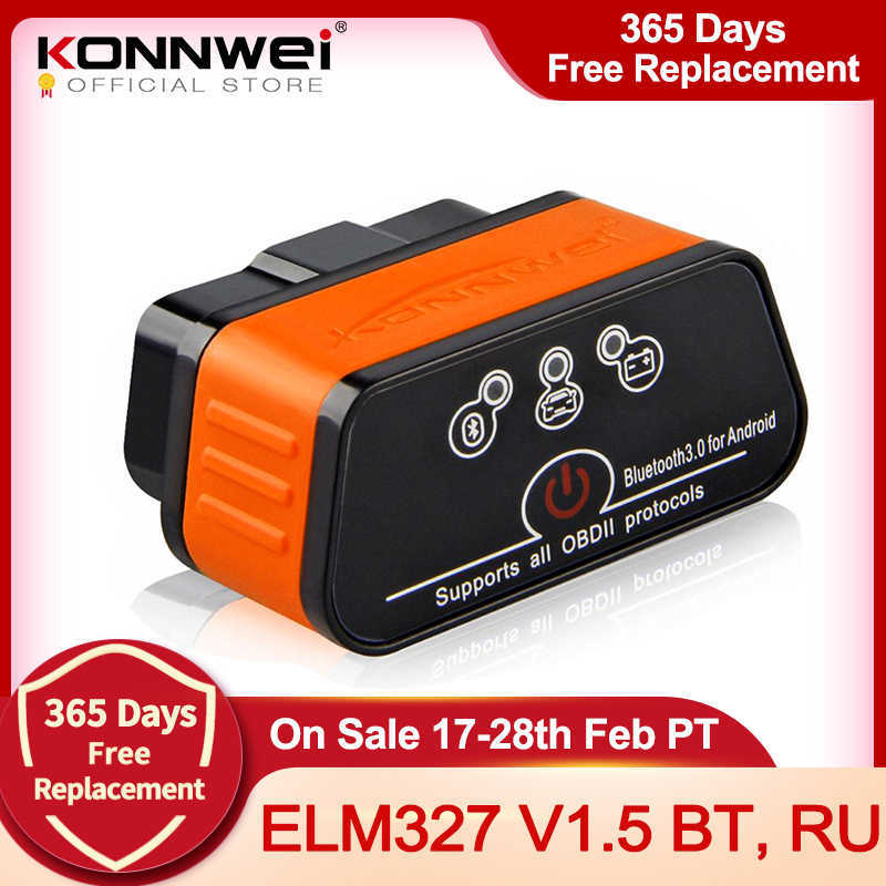 ELM327 OBD2 Car Scanner Icar2 KONNWEI Diagnostic Tools Bluetooth-compatible ELM 327 V 1.5 Car Diagnostic Tool OBD 2 Scanner V1.5 Pic18f25k80 Chip
ELM327 OBD2 Car Scanner Icar2 KONNWEI Diagnostic Tools Bluetooth-compatible ELM 327 V 1.5 Car Diagnostic Tool OBD 2 Scanner V1.5 Pic18f25k80 Chip